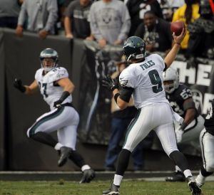 Nick Foles has stepped in as the starting Quarterback  during Michael Vick's injury (Via AP)