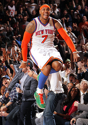 Carmelo won't lead the Knicks to a championship if he's in charge, whether you like it or not. (Via Nathaniel S. Butler/Getty Images)