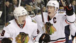 The Blackhawks lead the league in goals per game, led by Patrick Kane and Jonathan Toews (Via Sports Talk Florida)
