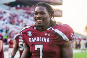 Amid all of the hype for other players this season, expect Clowney's name to be called first at the NFL Draft (Via Jeff Blake/US Presswire)