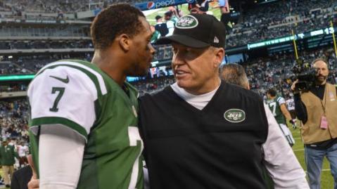 Rex Ryan was forced to start Geno Smith this week. (Via AP)